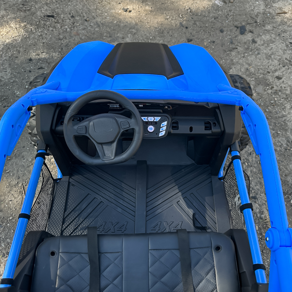 UTV electric copii, Kinderauto Dune-Buggy SPORT, 2 scaune individuale, putere 800W, 24V, echipat premium, albastru [16]