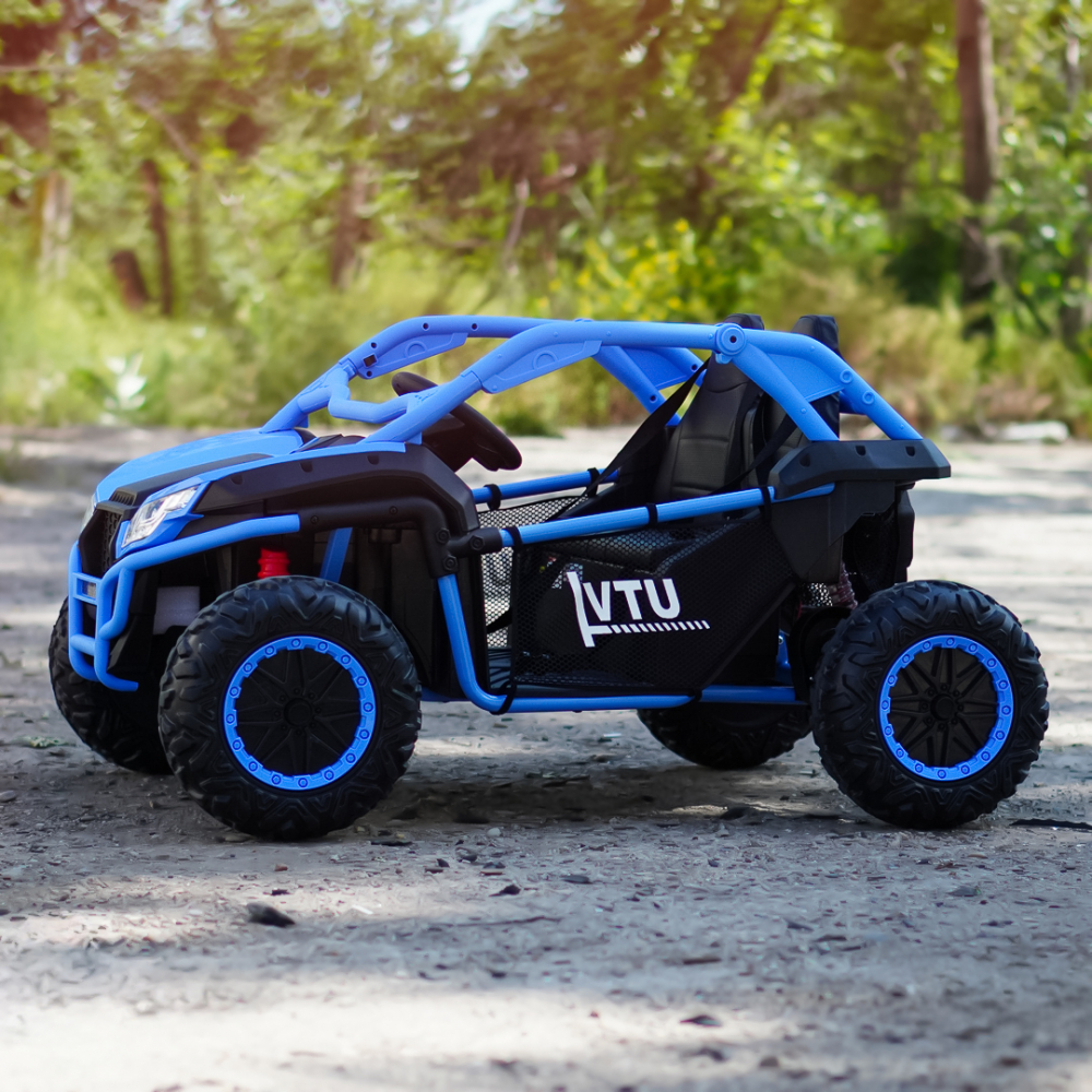 UTV electric copii, Kinderauto Dune-Buggy SPORT, 2 scaune individuale, putere 800W, 24V, echipat premium, albastru [5]