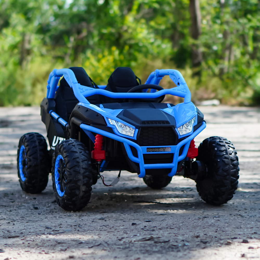 UTV electric copii, Kinderauto Dune-Buggy SPORT, 2 scaune individuale, putere 800W, 24V, echipat premium, albastru [3]