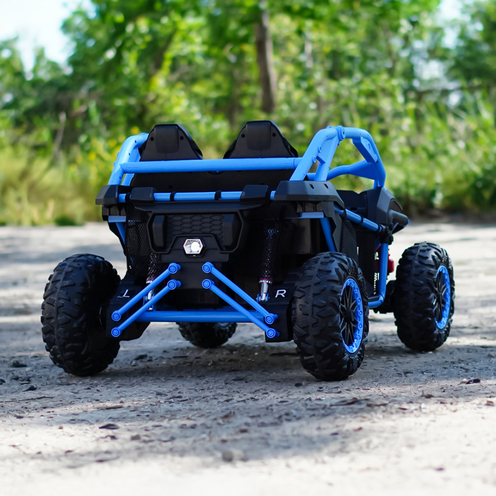 UTV electric copii, Kinderauto Dune-Buggy SPORT, 2 scaune individuale, putere 800W, 24V, echipat premium, albastru [9]