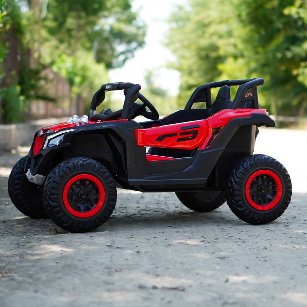 UTV electric Kinderauto Warrior 4x4, 120W, 12V, 7Ah, pentru copii 2-6 ani, echipare Premium, rosu [5]
