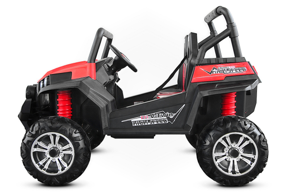 UTV electric pentru 2 copii Golf-Kart 210W 24V PREMIUM #Rosu [5]