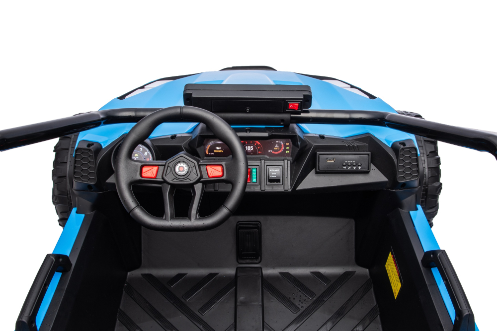UTV electric pentru 2 copii Kinderauto Vector Dune-Buggy 220W 12V, premium Albastru [14]
