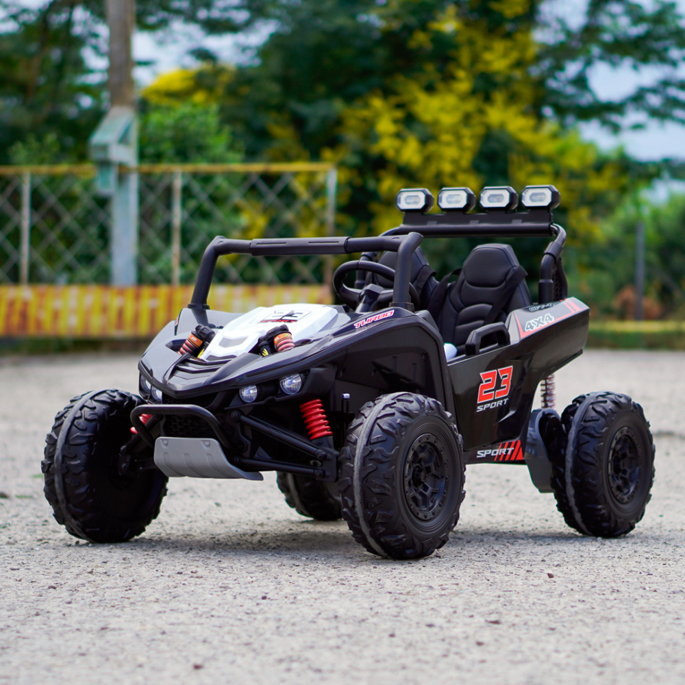 UTV electric pentru 2 copii Kinderauto Arrow Dune-Buggy, 300W, 24V, echipare premium, negru [3]