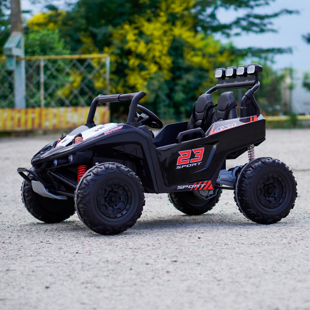 UTV electric pentru 2 copii Kinderauto Arrow Dune-Buggy, 300W, 24V, echipare premium, negru [4]