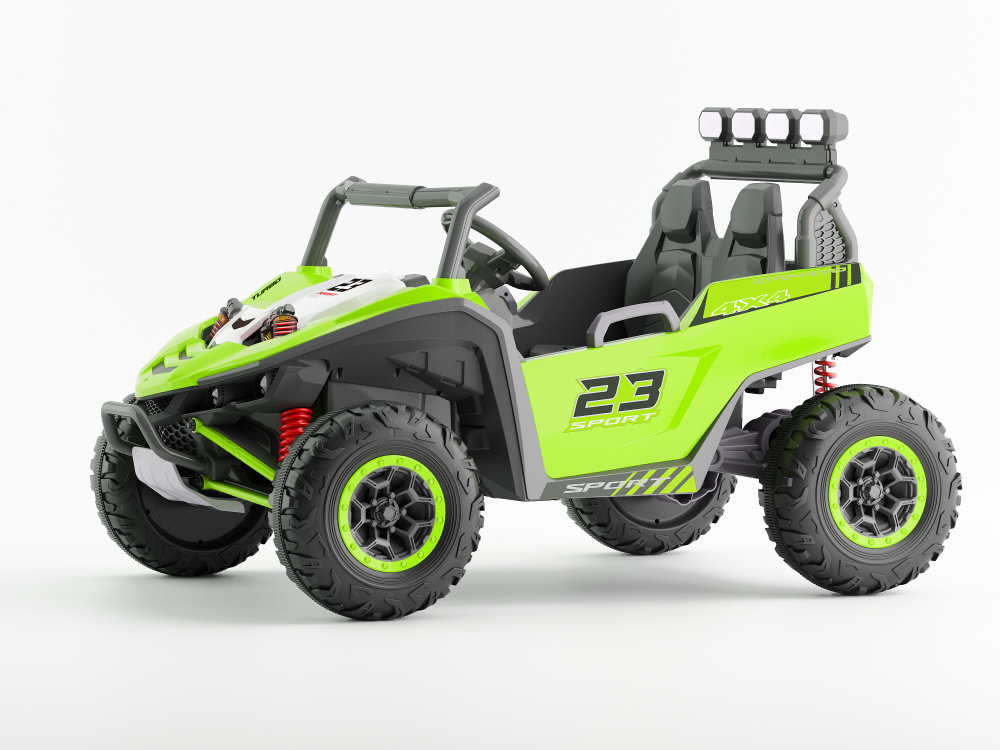 UTV electric pentru 2 copii Kinderauto Arrow Dune-Buggy 300W 24V, premium Verde [3]