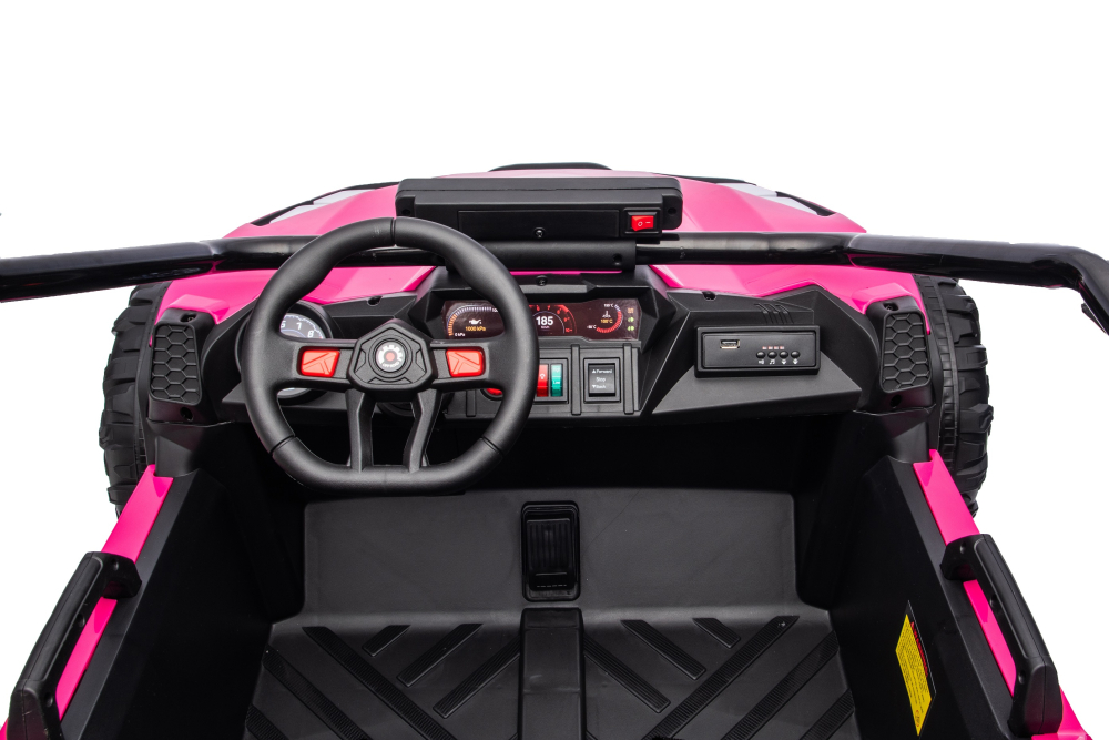 UTV electric pentru 2 copii Kinderauto Vector Dune-Buggy 300W 24V, premium Roz [15]