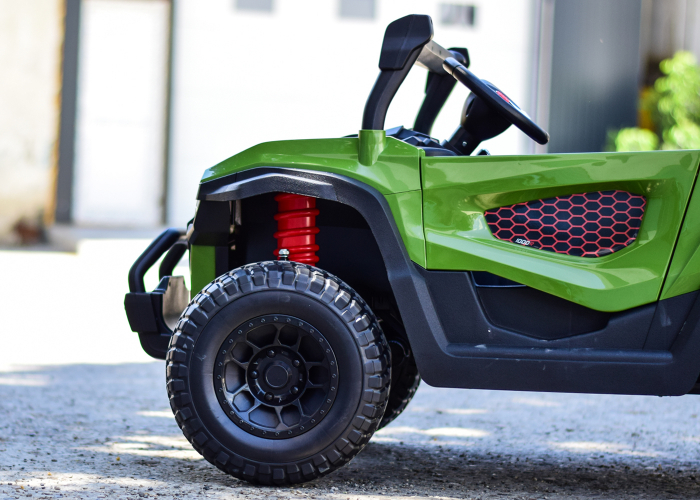 UTV electric pentru 2 copii Kinderauto Buggy-Truck 200W 12V, premium, culoare Army green [12]
