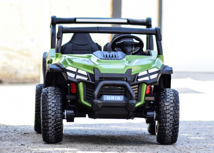 UTV electric pentru 2 copii Kinderauto Buggy-Truck 200W 12V, premium, culoare Army green [3]