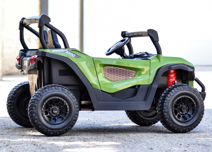 UTV electric pentru 2 copii Kinderauto Buggy-Truck 200W 12V, premium, culoare Army green [8]