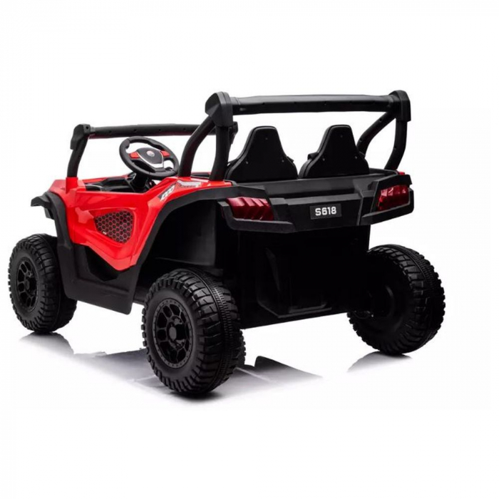UTV electric pentru 2 copii Kinderauto Buggy-Truck 200W 12V, premium, culoare rosie [5]