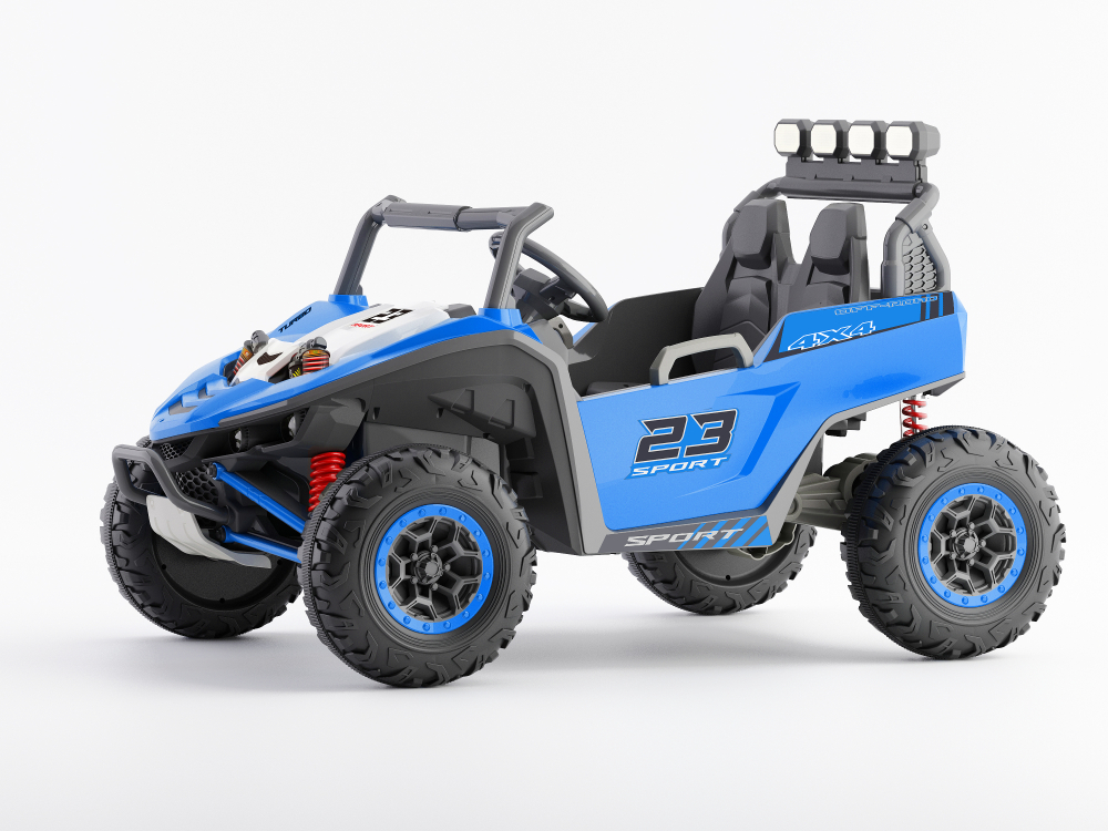 UTV electric pentru 2 copii Kinderauto Arrow Dune-Buggy 300W 24V, premium Albastru [13]