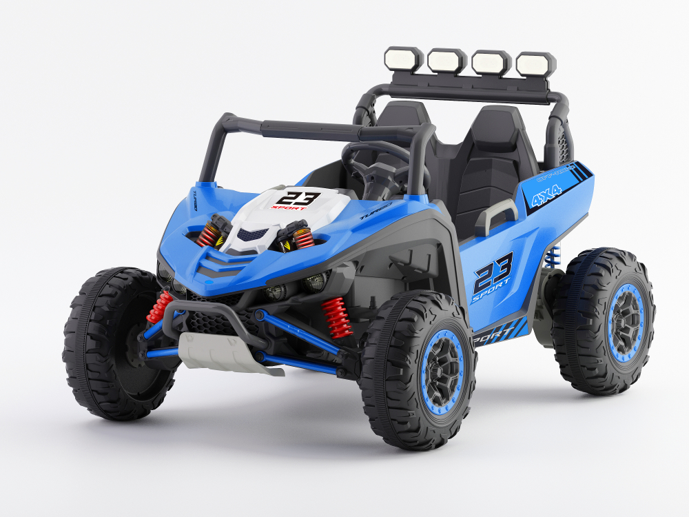 UTV electric pentru 2 copii Kinderauto Arrow Dune-Buggy 220W 12V, premium Albastru [15]