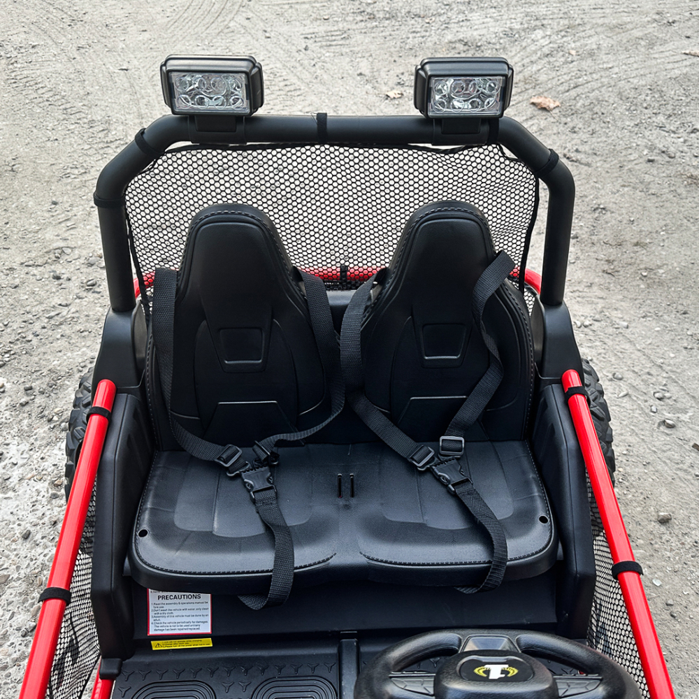 UTV electric pentru 2 copii Kinderauto Dune-Buggy 200W 12V, cu roti MOI, culoare Rosu [18]