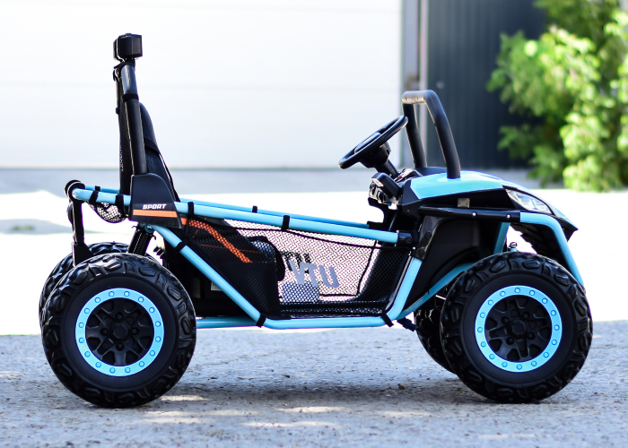 UTV electric pentru 2 copii Kinderauto Dune-Buggy 200W 24V, premium, culoare Albastru [6]