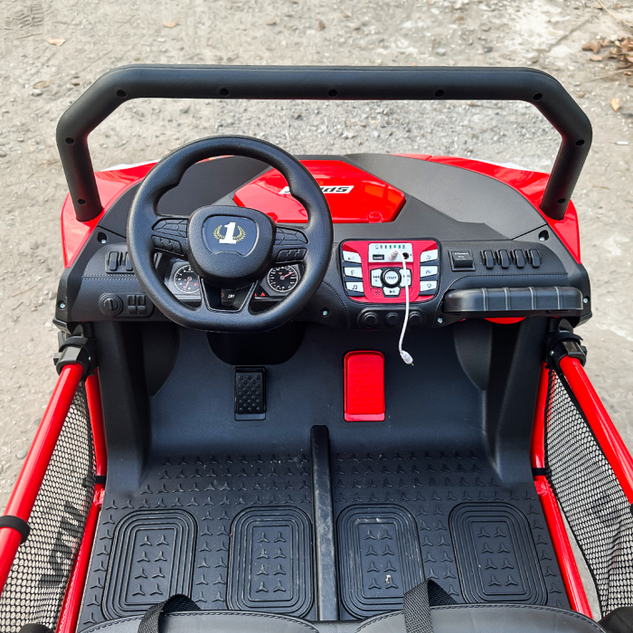 UTV electric pentru 2 copii Kinderauto Dune-Buggy 300W 24V, cu roti MOI, culoare Rosie [14]