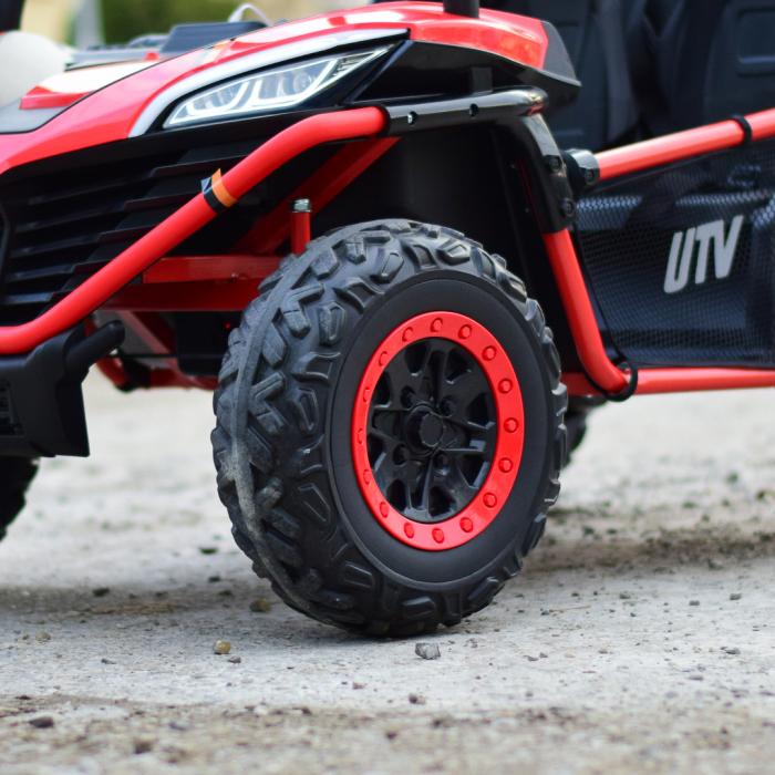 UTV electric pentru 2 copii Kinderauto Dune-Buggy 300W 24V, cu roti MOI, culoare Rosie [16]