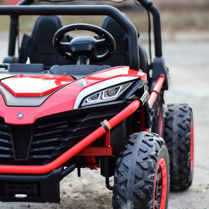 UTV electric pentru 2 copii Kinderauto Dune-Buggy 300W 24V, cu roti MOI, culoare Rosie [15]