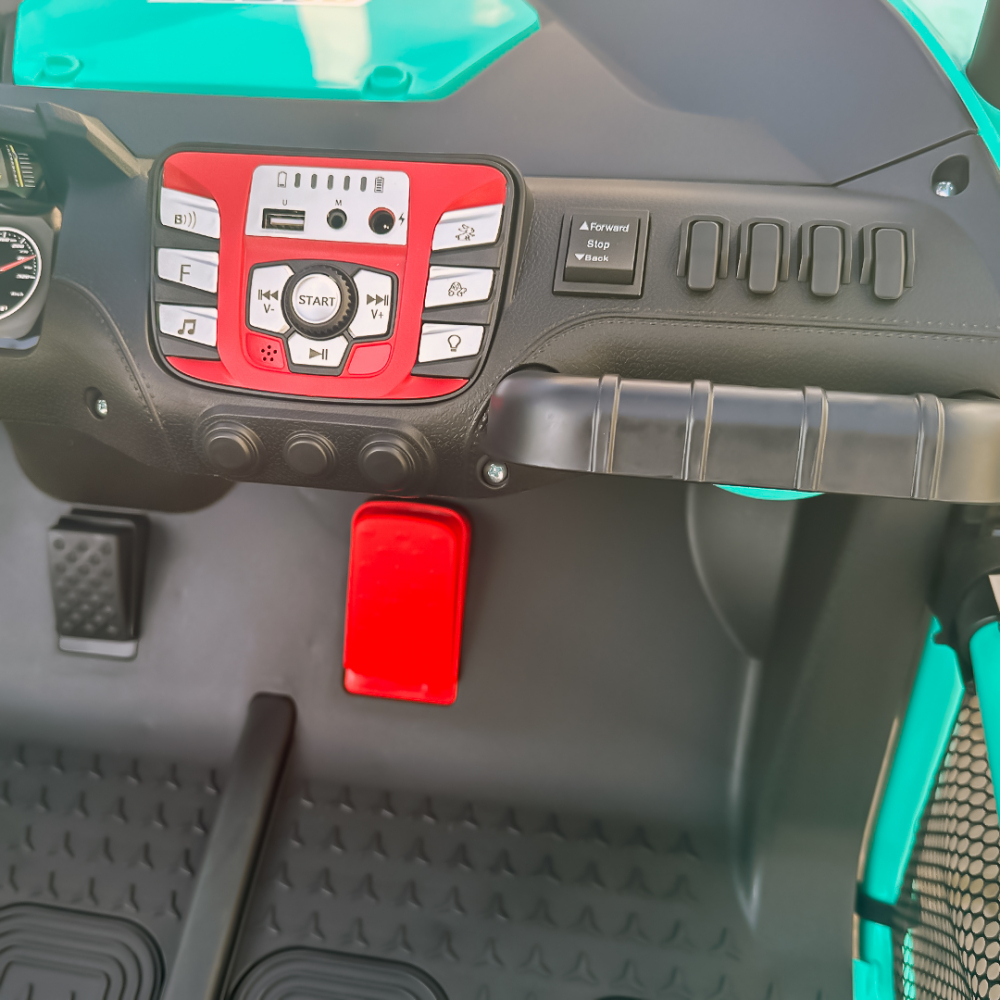 UTV electric pentru 2 copii Kinderauto Dune-Buggy 300W 24V, cu roti MOI, culoare Verde [9]