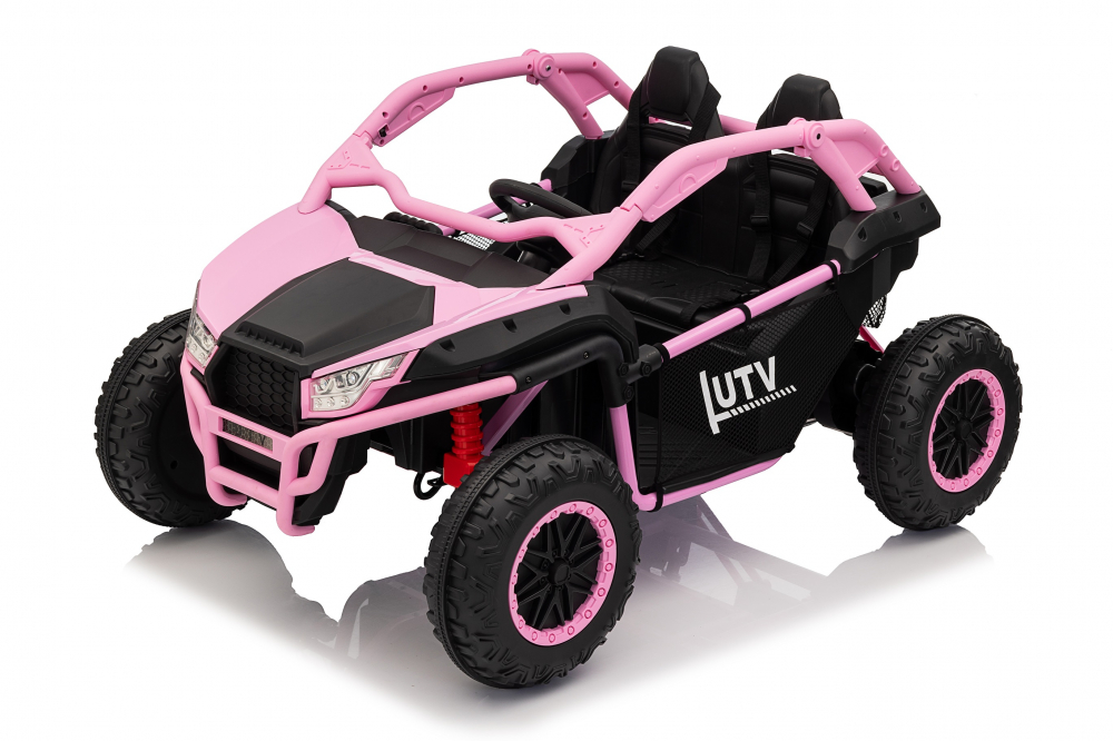 UTV electric pentru copii Kinderauto Dune-Buggy SPORT, 2 locuri, 800W, roz [10]
