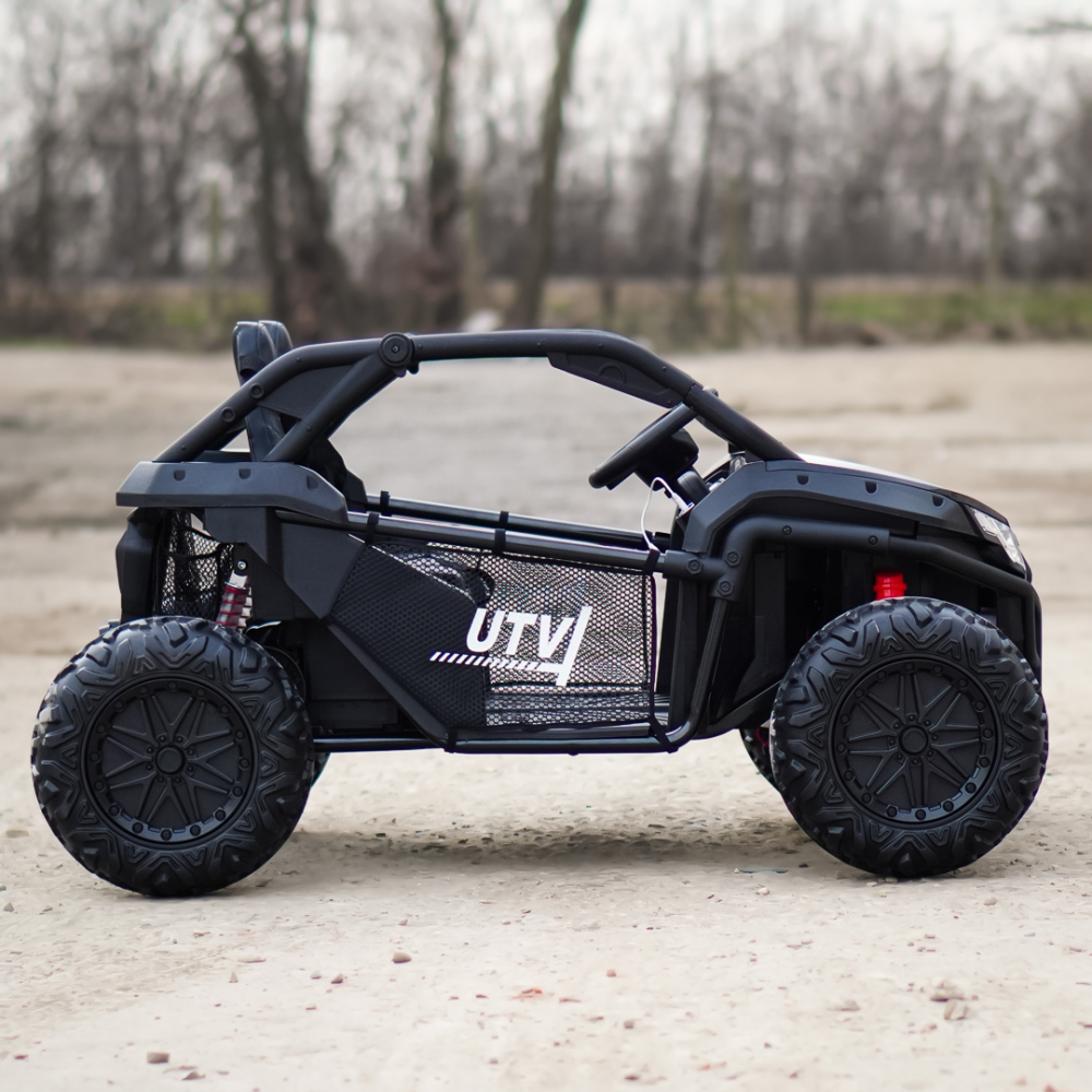 UTV electric pentru 2 copii, Kinderauto Dune-Buggy SPORT, putere 800W, 24V 10Ah, premium, negru [11]