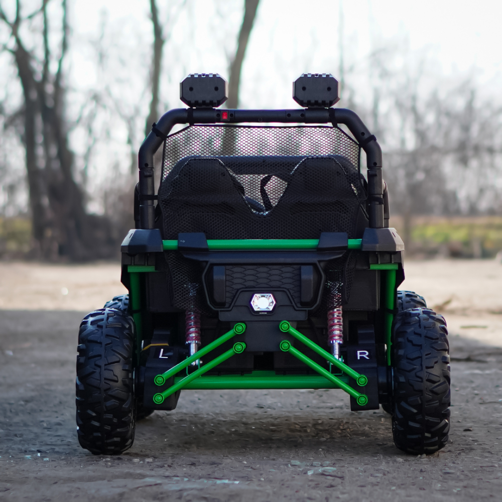 UTV electric pentru 2 copii, Kinderauto Dune-Buggy V2, 800W, 24V 10Ah, echipare premium, verde [9]