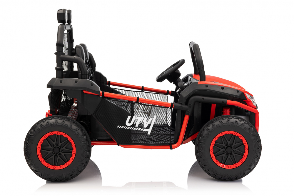 UTV electric pentru copii, Kinderauto Dune-Buggy V2, 2 locuri, putere 800W, 24V 10Ah, echipat premium, rosu [8]