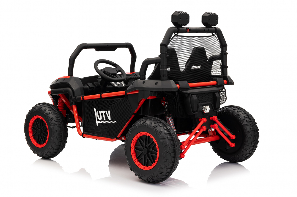 UTV electric pentru copii, Kinderauto Dune-Buggy V2, 2 locuri, putere 800W, 24V 10Ah, echipat premium, rosu [5]