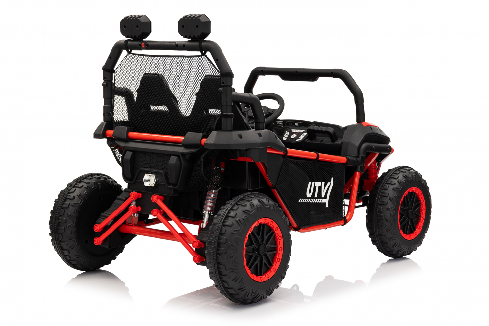 UTV electric pentru copii, Kinderauto Dune-Buggy V2, 2 locuri, putere 800W, 24V 10Ah, echipat premium, rosu [7]
