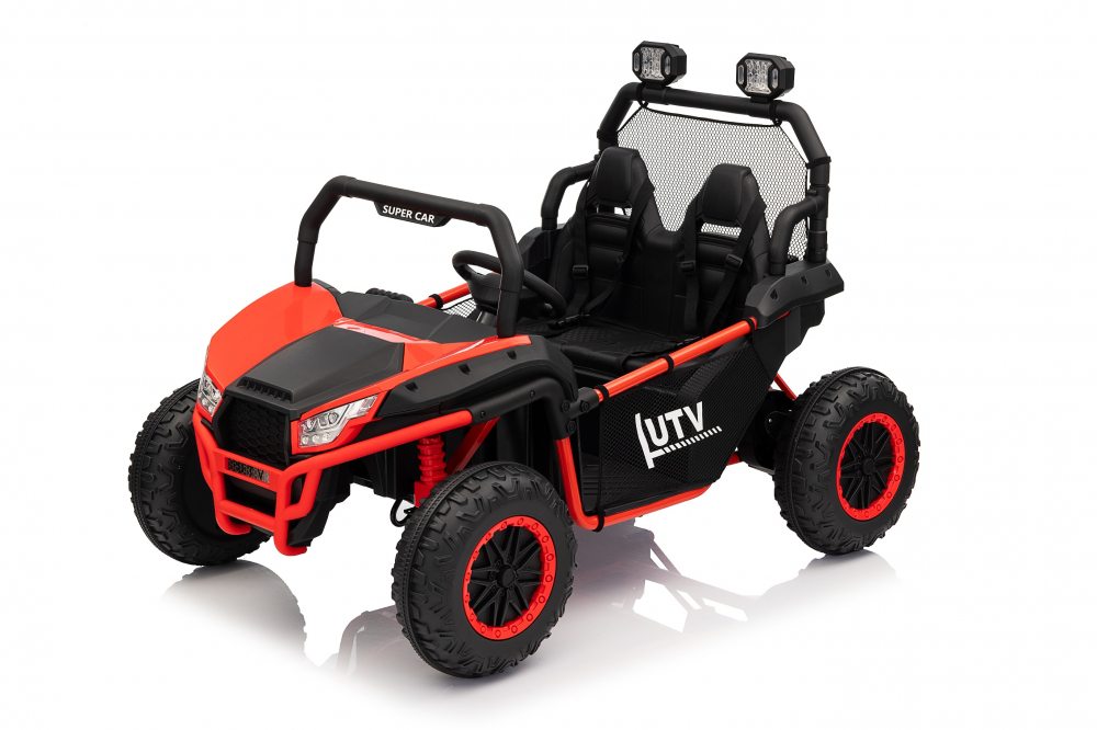 UTV electric pentru copii, Kinderauto Dune-Buggy V2, 2 locuri, putere 800W, 24V 10Ah, echipat premium, rosu [10]