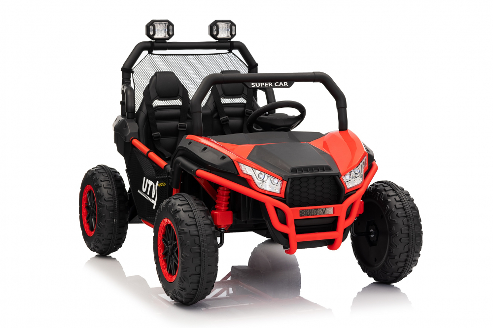 UTV electric pentru copii, Kinderauto Dune-Buggy V2, 2 locuri, putere 800W, 24V 10Ah, echipat premium, rosu [9]