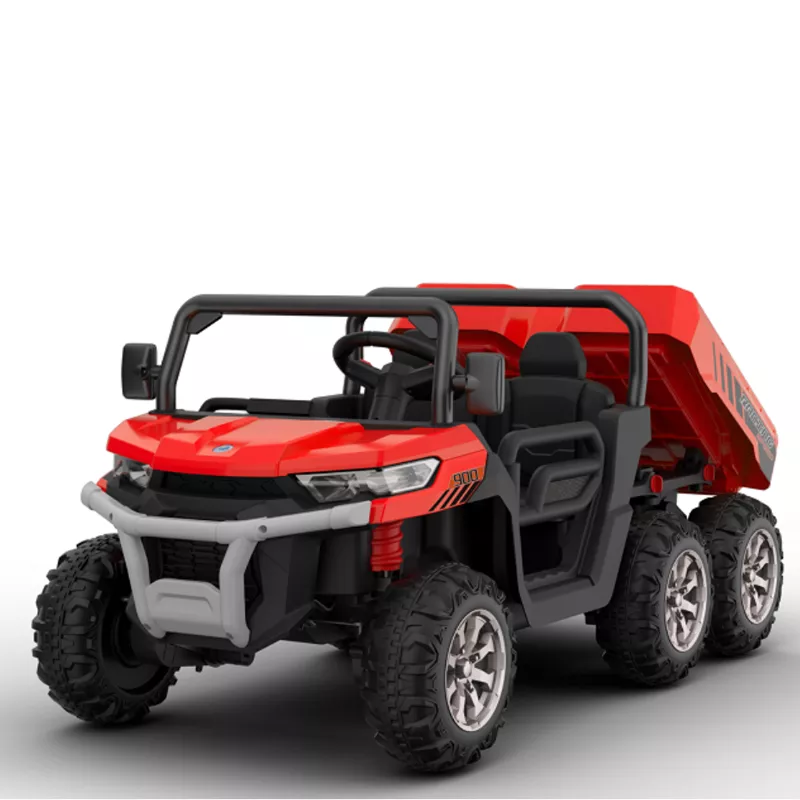 UTV electric pentru 2 copii Kinderauto Farm Tractor 6x6 180W 12V premium, culoare Rosie