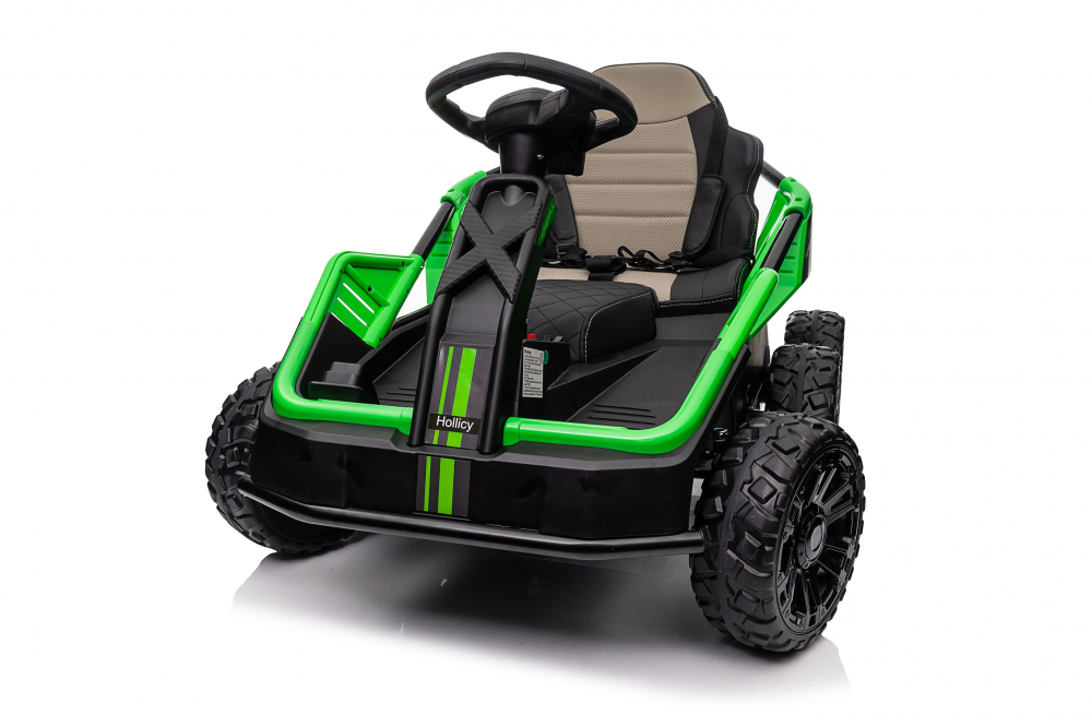 UTV electric pentru 2 copii Kinderauto MoonRider 6x6 180W 24V premium, verde [24]