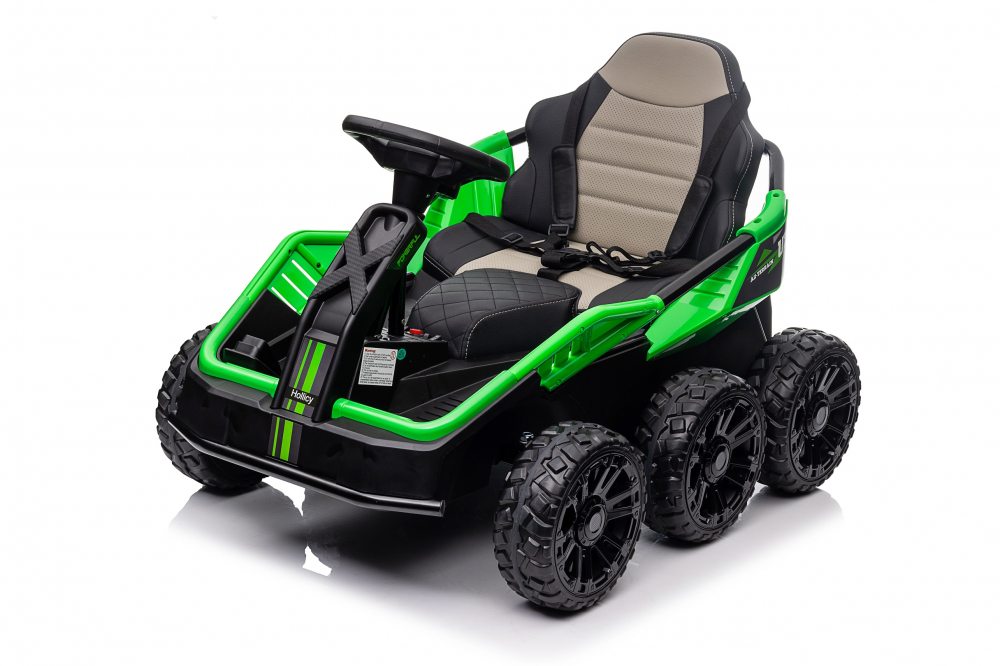 UTV electric pentru 2 copii Kinderauto MoonRider 6x6 180W 24V premium, verde [23]