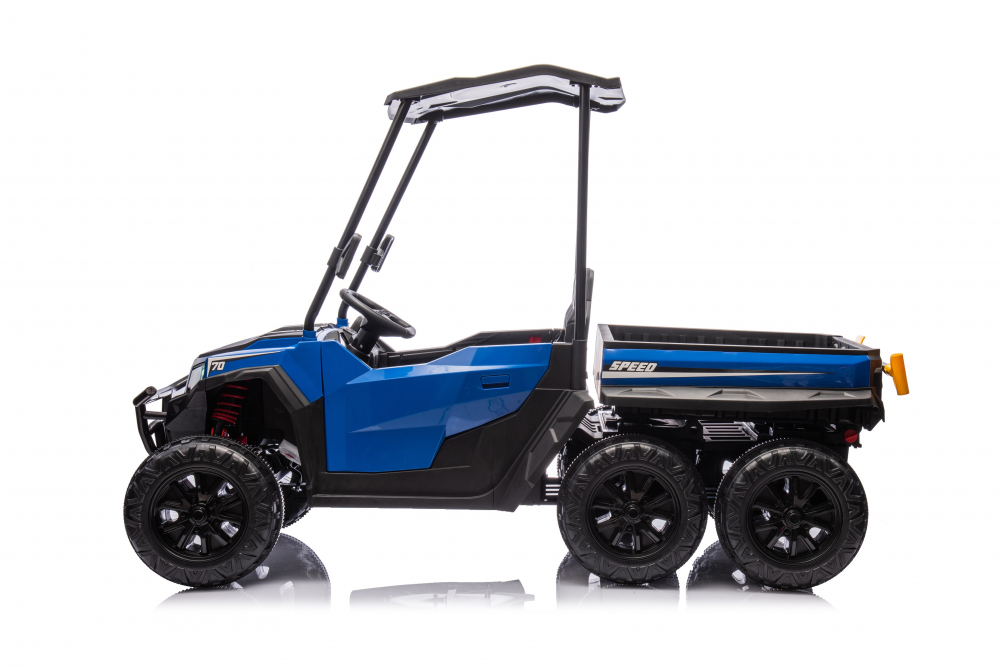 UTV electric pentru 2 copii Kinderauto Gladiator 180W 12V PREMIUM, culoare albastra [21]