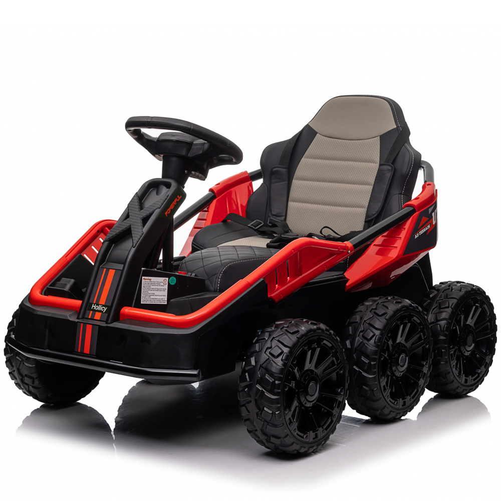 UTV electric pentru 2 copii Kinderauto MoonRider 6x6 180W 24V premium, rosu