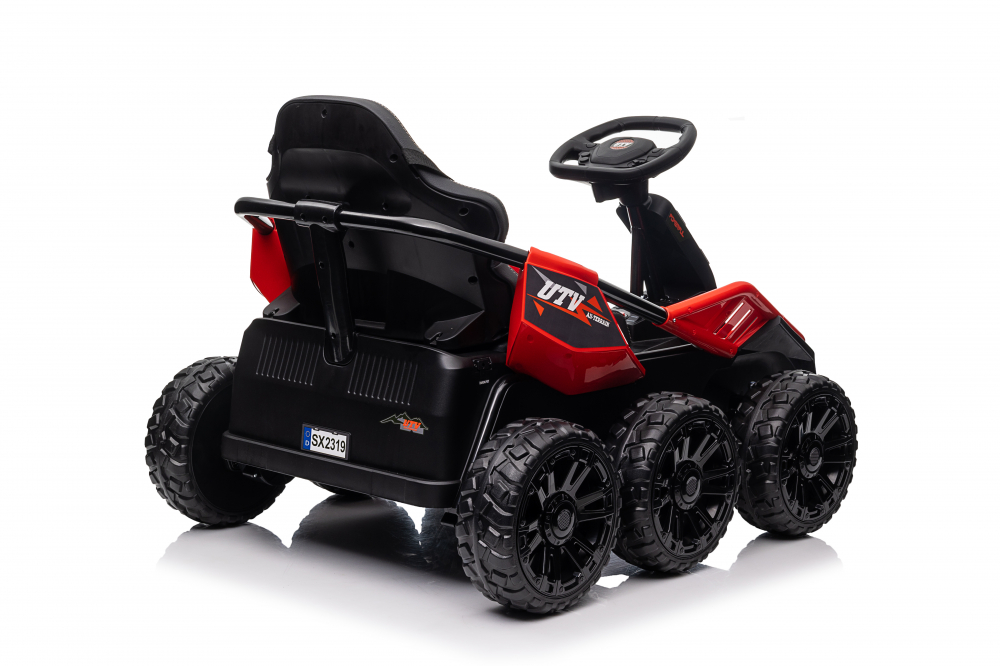 UTV electric pentru 2 copii Kinderauto MoonRider 6x6 180W 24V premium, rosu [7]