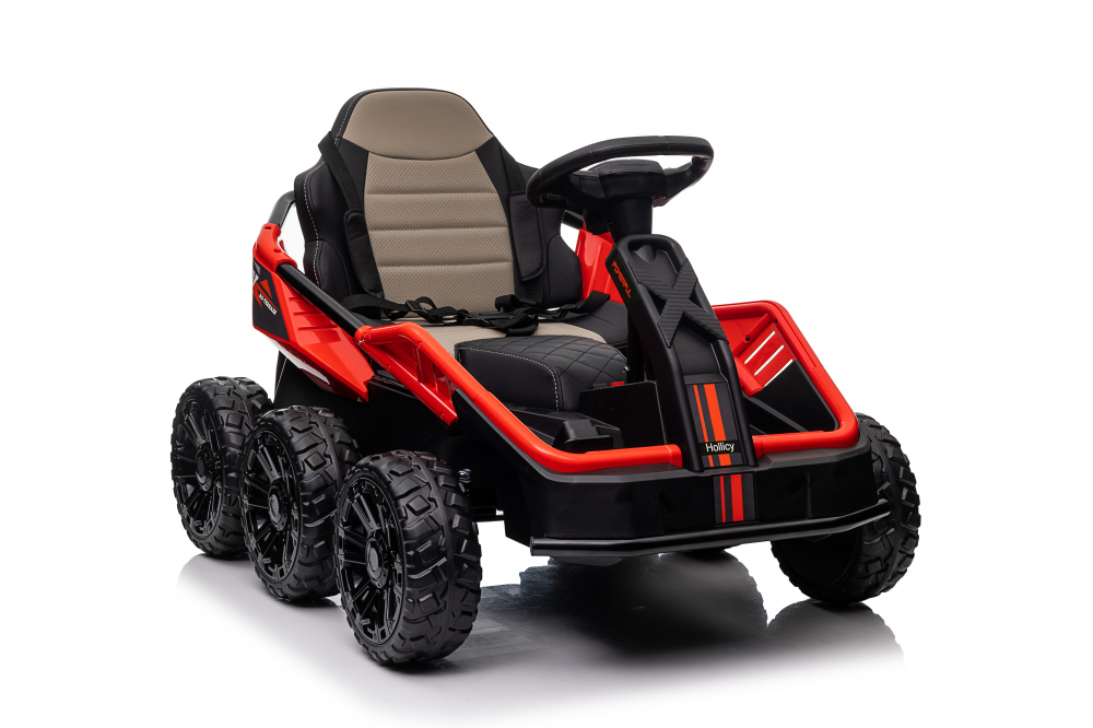 UTV electric pentru 2 copii Kinderauto MoonRider 6x6 180W 24V premium, rosu [14]