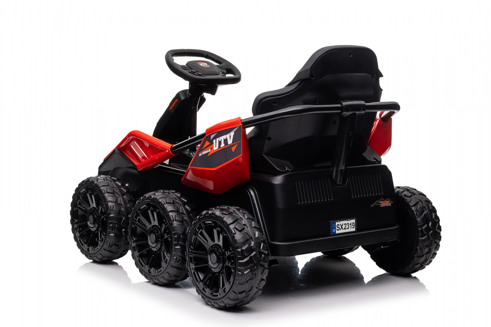 UTV electric pentru 2 copii Kinderauto MoonRider 6x6 180W 24V premium, rosu [3]