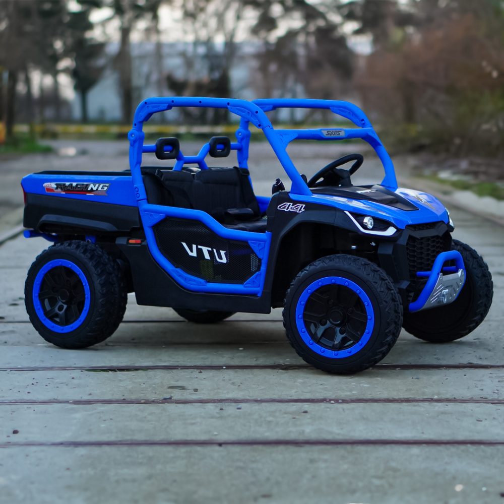 UTV electric pentru 2 copii Kinderauto Ranger 4x4 Sport 300W 24V premium, culoare albastra [3]