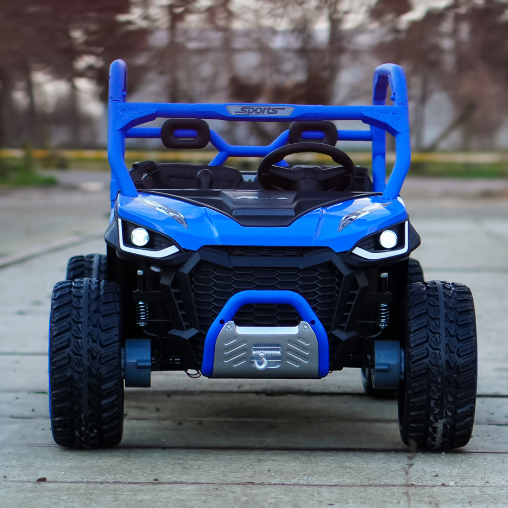 UTV electric pentru 2 copii Kinderauto Ranger 4x4 Sport 300W 24V premium, culoare albastra [2]