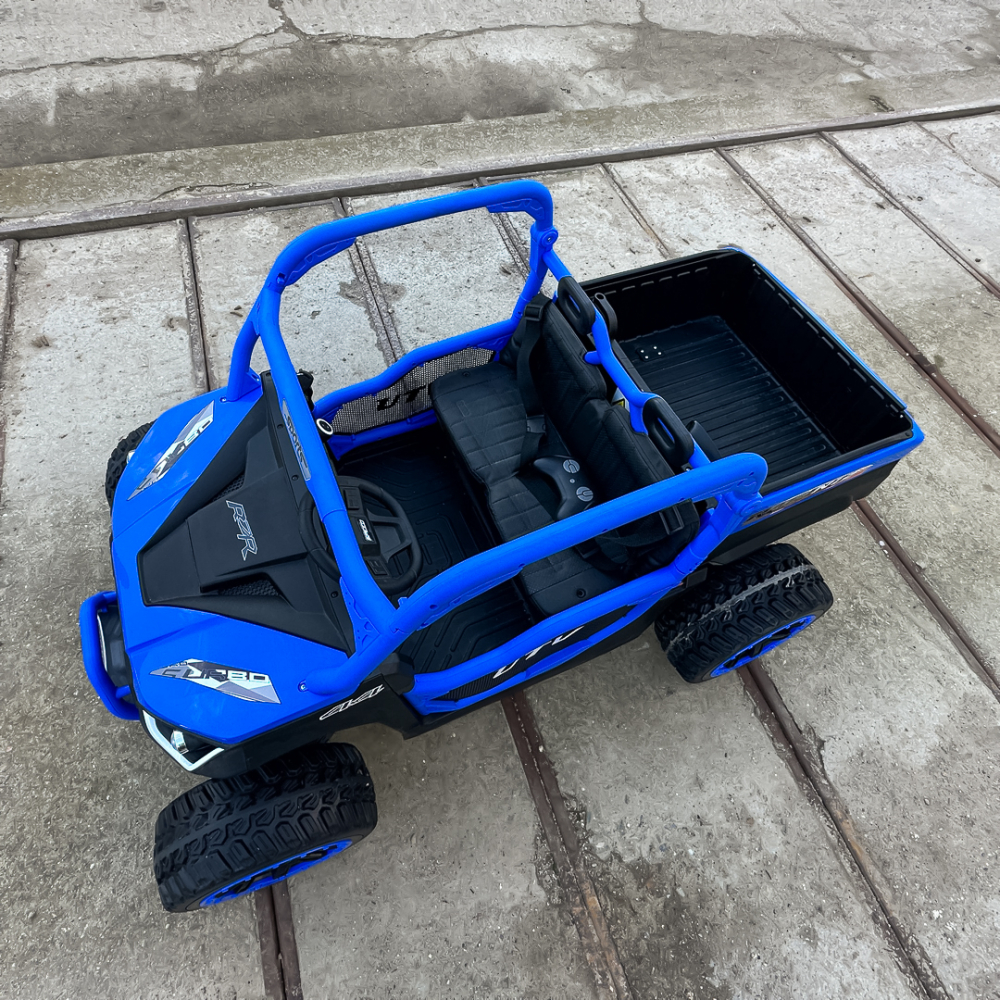 UTV electric pentru 2 copii Kinderauto Ranger 4x4 Sport 300W 24V premium, culoare albastra [11]