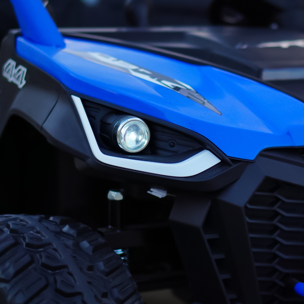 UTV electric pentru 2 copii Kinderauto Ranger 4x4 Sport 300W 24V premium, culoare albastra [14]