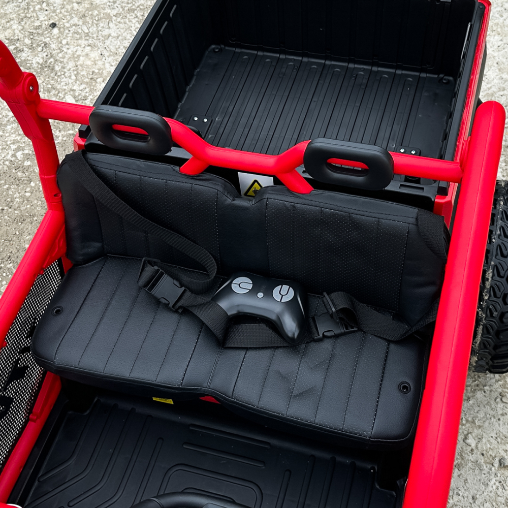 UTV electric pentru 2 copii Kinderauto Ranger 4x4 Sport 300W 24V premium, culoare rosie [13]