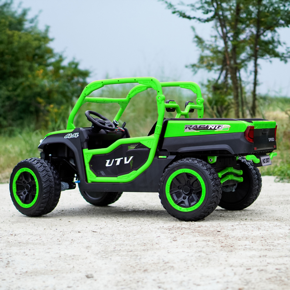 UTV electric pentru 2 copii Kinderauto Ranger 4x4 Sport 300W 24V premium, culoare verde [9]
