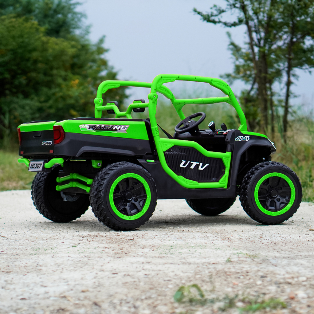 UTV electric pentru 2 copii Kinderauto Ranger 4x4 Sport 300W 24V premium, culoare verde [5]