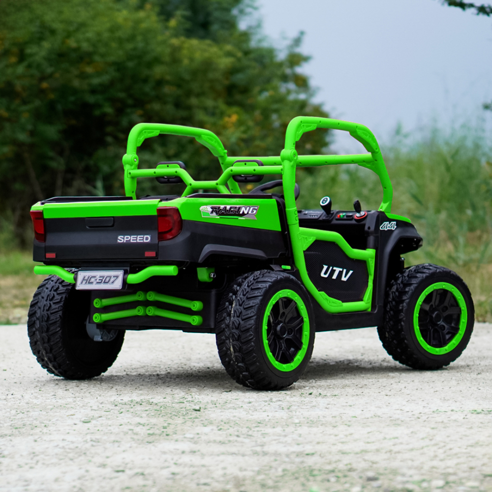 UTV electric pentru 2 copii Kinderauto Ranger 4x4 Sport 300W 24V premium, culoare verde [6]