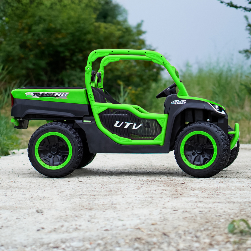 UTV electric pentru 2 copii Kinderauto Ranger 4x4 Sport 300W 24V premium, culoare verde [4]