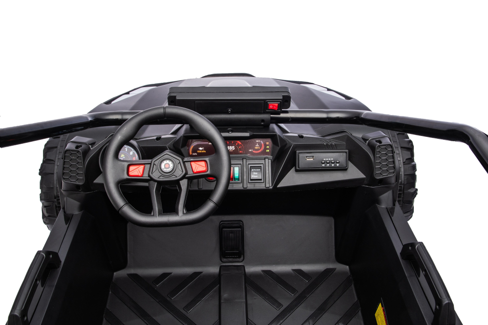 UTV electric pentru 2 copii Kinderauto Vector Dune-Buggy 220W 12V, premium Negru [15]