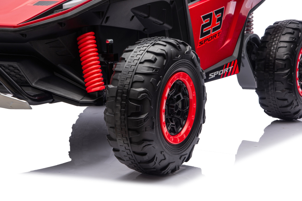 UTV electric pentru 2 copii Kinderauto Vector Dune-Buggy 220W 12V, premium Rosu [11]